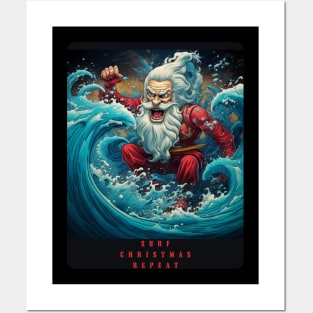 SURF CHRISTMAS REPEAT Posters and Art